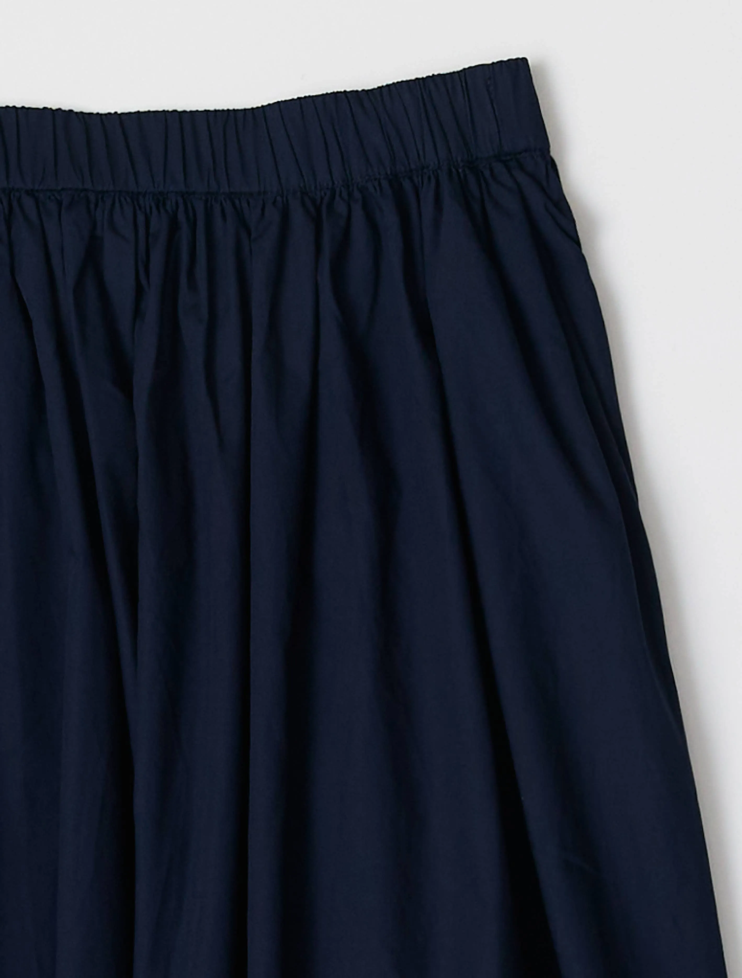 All Row | Cotton Midi Bubble Skirt in Black