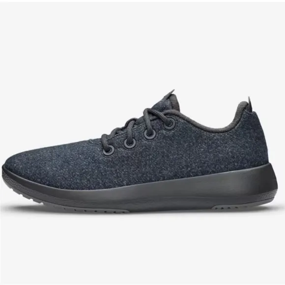 Allbirds Men's Dark Gray Wool RunnerLace Up Sneakers 10M
