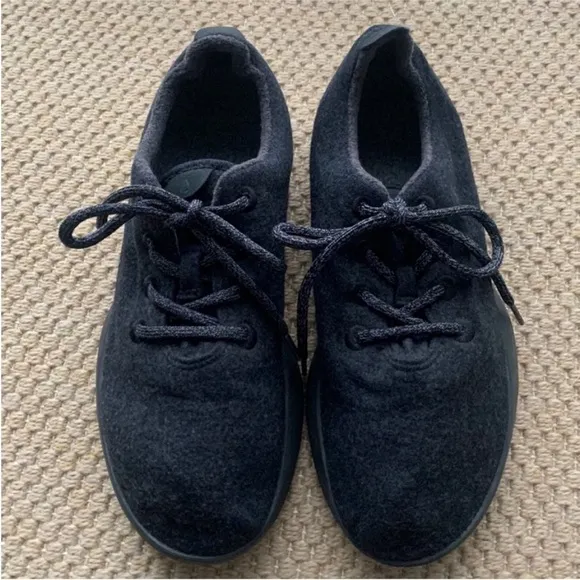 Allbirds Men's Dark Gray Wool RunnerLace Up Sneakers 10M