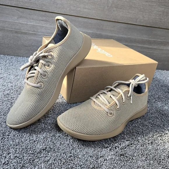 allbirds Men's Tree Runners Sneakers in Hazy Beige NEW size 12