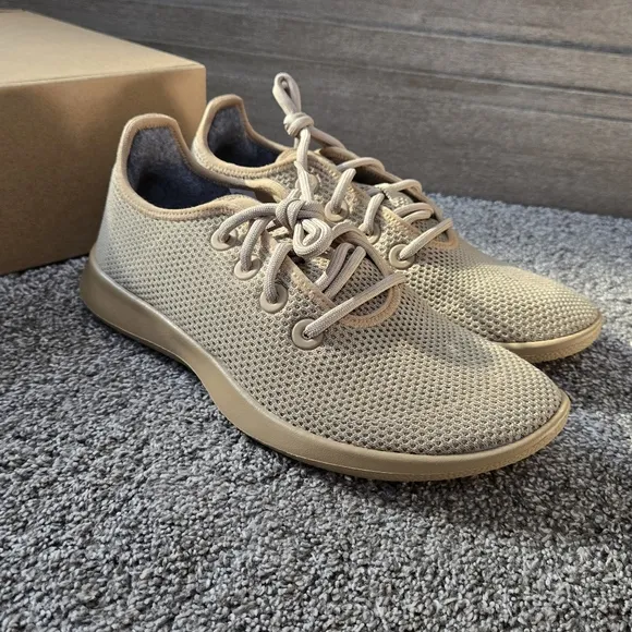 allbirds Men's Tree Runners Sneakers in Hazy Beige NEW size 12