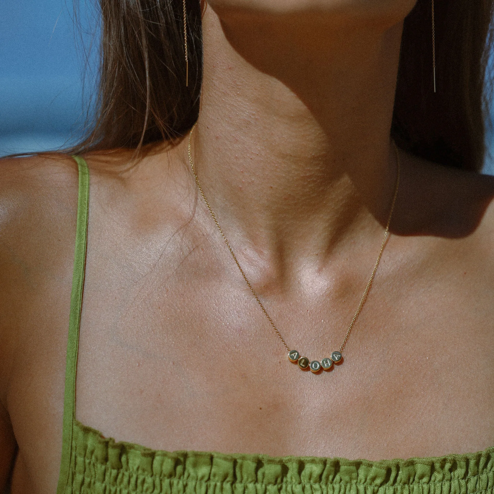 ALOHA Sliding Beads Pendant Necklace