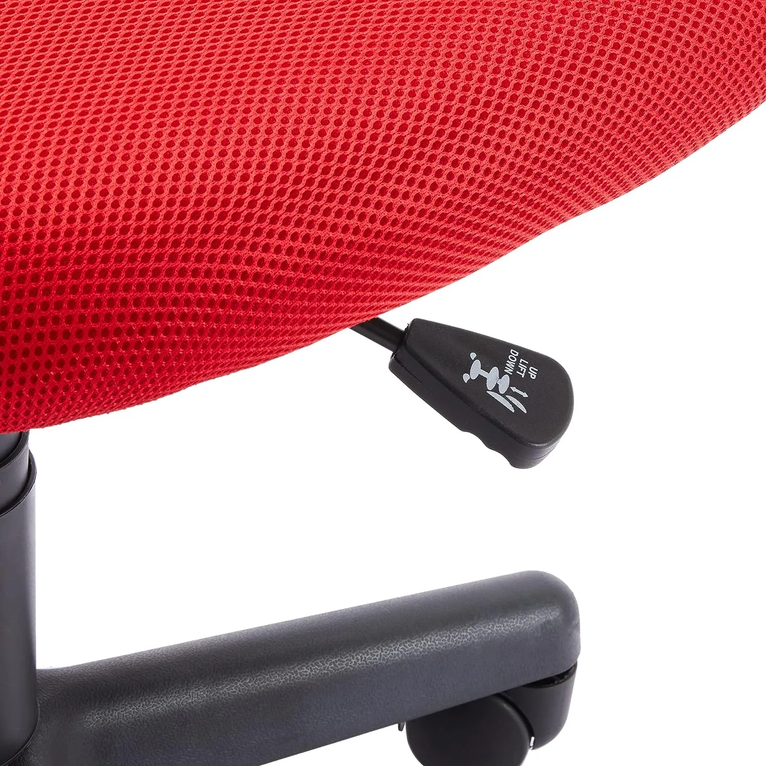 Amazon Basics Low-Back Office Computer Task Chair with Breathable Mesh Back and Upholstered Pneumatic Swivel Seat