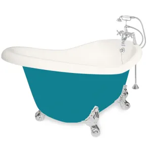 American Bath Factory Ascot 60" Bisque AcraStone Package