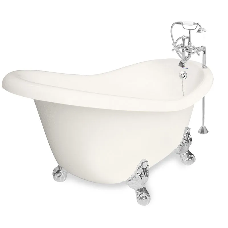 American Bath Factory Ascot 60" Bisque AcraStone Package
