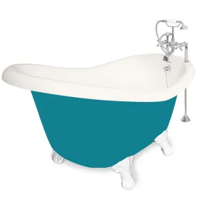 American Bath Factory Ascot 60" Bisque AcraStone Package