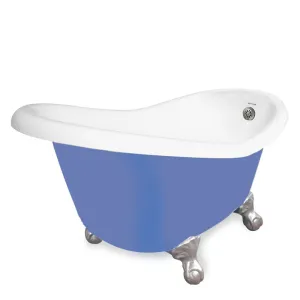 American Bath Factory Ascot 60" Splash of Color AcraStone Tub & Drain, 7" Faucet Holes