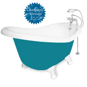 American Bath Factory Champagne Ascot 60" Splash of Color AcraStone Package