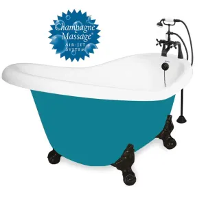 American Bath Factory Champagne Ascot 60" Splash of Color AcraStone Package