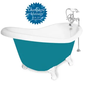 American Bath Factory Champagne Ascot 60" Splash of Color AcraStone Package