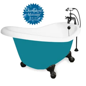 American Bath Factory Champagne Ascot 60" Splash of Color AcraStone Package