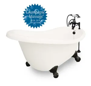 American Bath Factory Champagne Marilyn 67" Bisque AcraStone Package