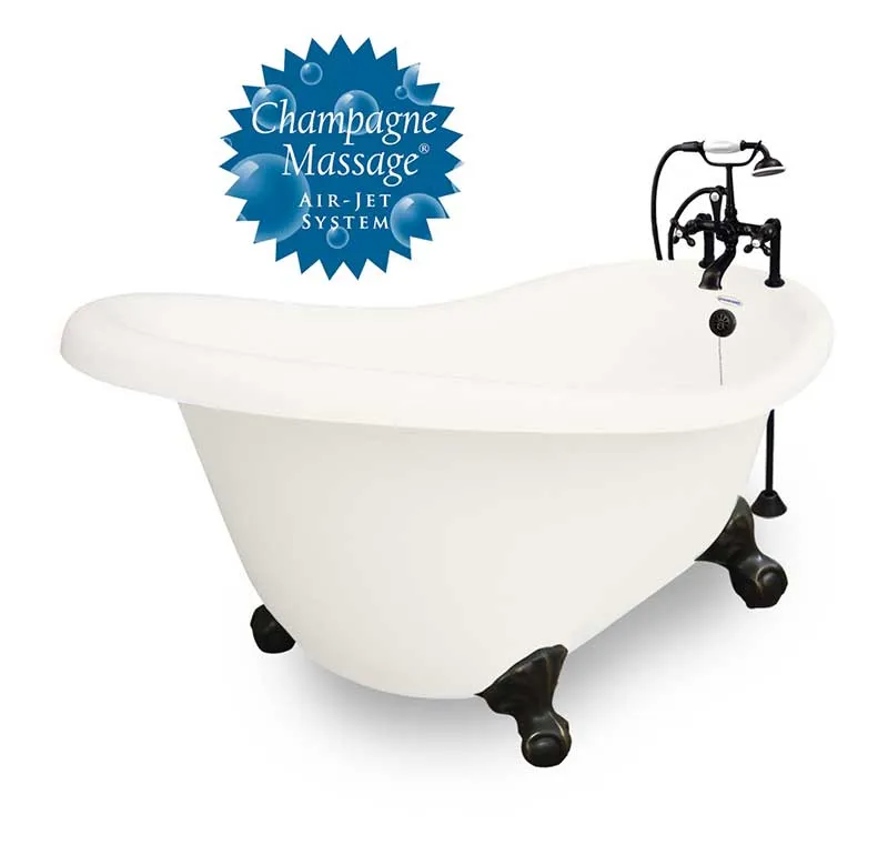 American Bath Factory Champagne Marilyn 67" Bisque AcraStone Package