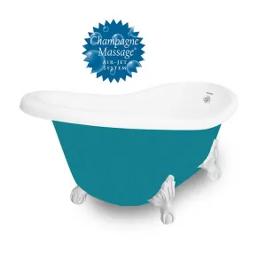 American Bath Factory Champagne Marilyn 67" Splash of Color AcraStone Tub & Drain , 7" Faucet Holes