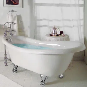 American Bath Factory Champagne Marilyn 67" White AcraStone Package