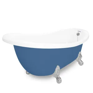 American Bath Factory Churchill 71" Splash of Color AcraStone Tub & Drain, 7" Faucet Holes