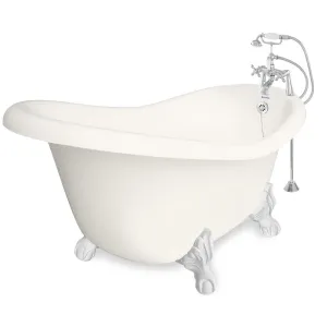 American Bath Factory Marilyn 67" Bisque AcraStone Package