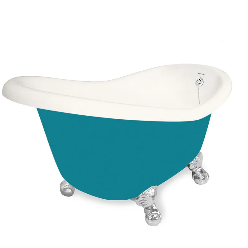 American Bath Factory Marilyn 67" Bisque AcraStone Tub & Drain , 7" Faucet Holes