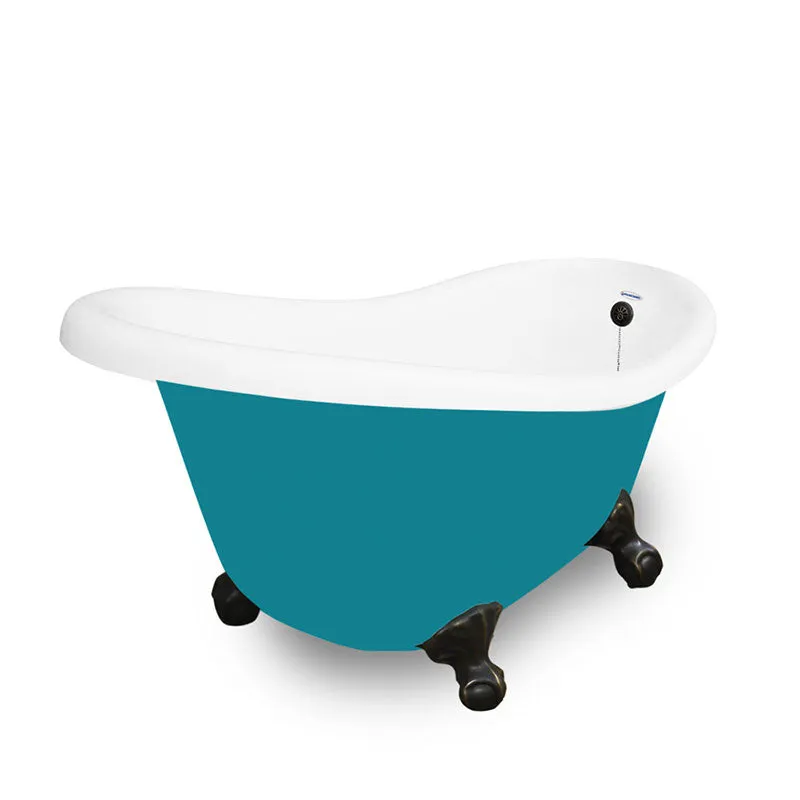 American Bath Factory Marilyn 67" Splash of Color AcraStone Tub & Drain, 7" Faucet Holes