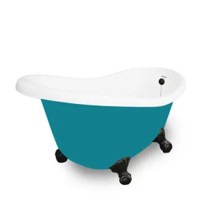 American Bath Factory Marilyn 67" Splash of Color AcraStone Tub & Drain, 7" Faucet Holes
