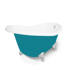 American Bath Factory Marilyn 67" Splash of Color AcraStone Tub & Drain, 7" Faucet Holes