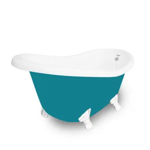 American Bath Factory Marilyn 67" Splash of Color AcraStone Tub & Drain, No Faucet Holes