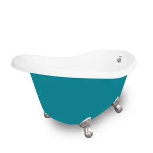 American Bath Factory Marilyn 67" Splash of Color AcraStone Tub & Drain, No Faucet Holes