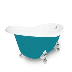American Bath Factory Marilyn 67" Splash of Color AcraStone Tub & Drain, No Faucet Holes