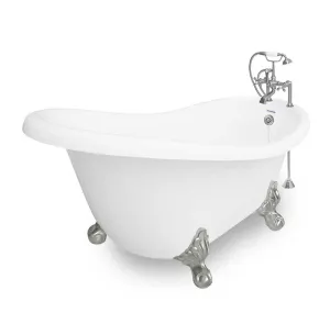American Bath Factory Marilyn 67" White AcraStone Package