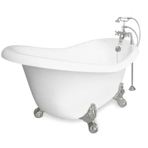 American Bath Factory Marilyn 67" White AcraStone Package