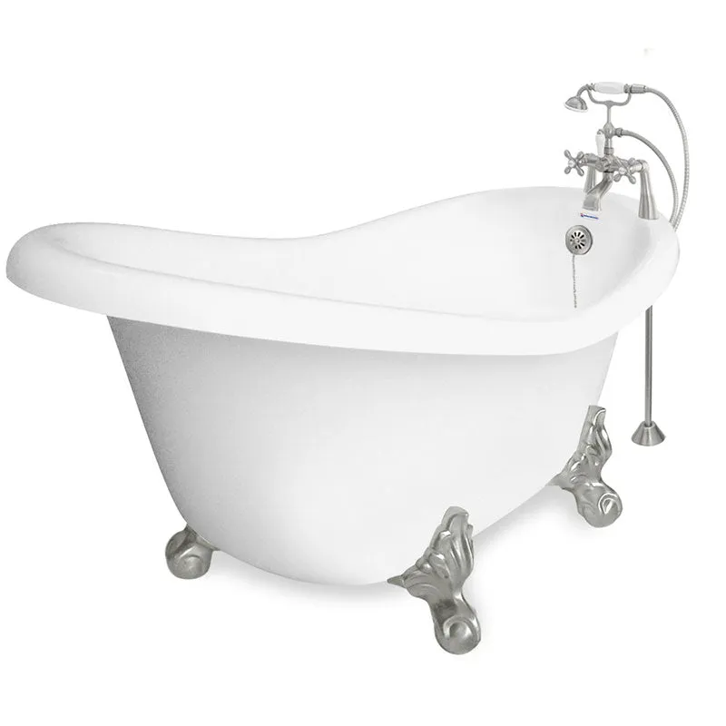 American Bath Factory Marilyn 67" White AcraStone Package
