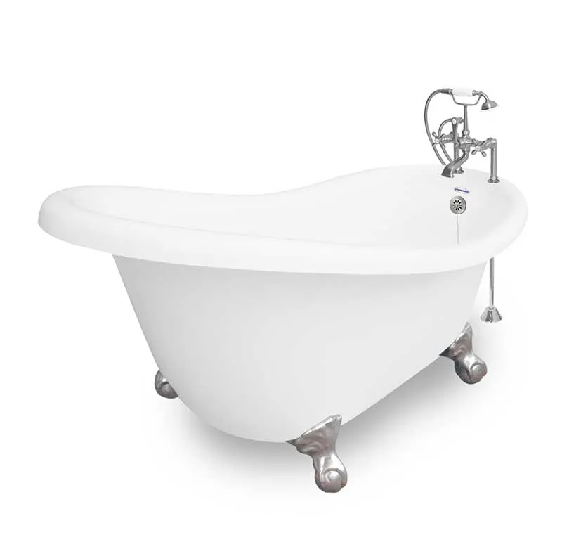 American Bath Factory Marilyn 67" White AcraStone Package
