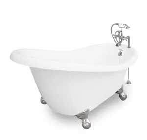 American Bath Factory Marilyn 67" White AcraStone Package