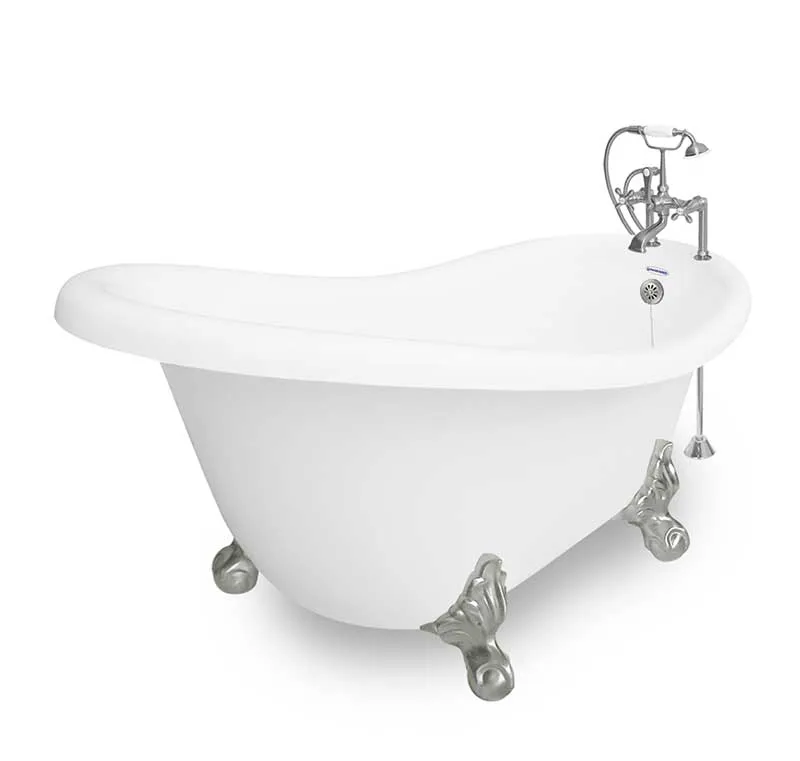American Bath Factory Marilyn 67" White AcraStone Package
