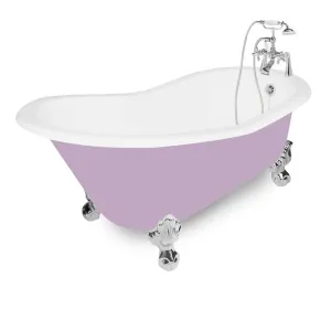 American Bath Factory Wintess 61" Splash of Color Cast Iron Package