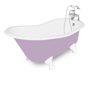 American Bath Factory Wintess 61" Splash of Color Cast Iron Package