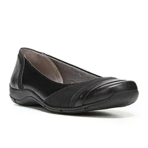 &quot;LifeStride Women's Dig Ballet Flat, Black Kylie/Rattle, Size 8.5W&quot; MSRP $59