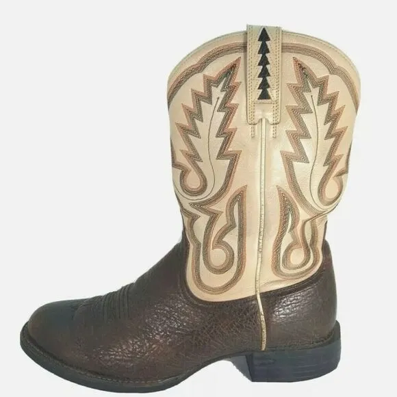 AMPUTEE Ariat Men's Brown Shark Skin Leather Western ONE SINGLE BOOT Siz…