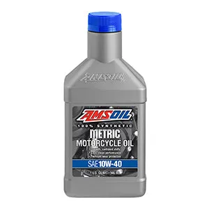 AMSOIL 10W-40 Metric Motorcycle Oil 946ml