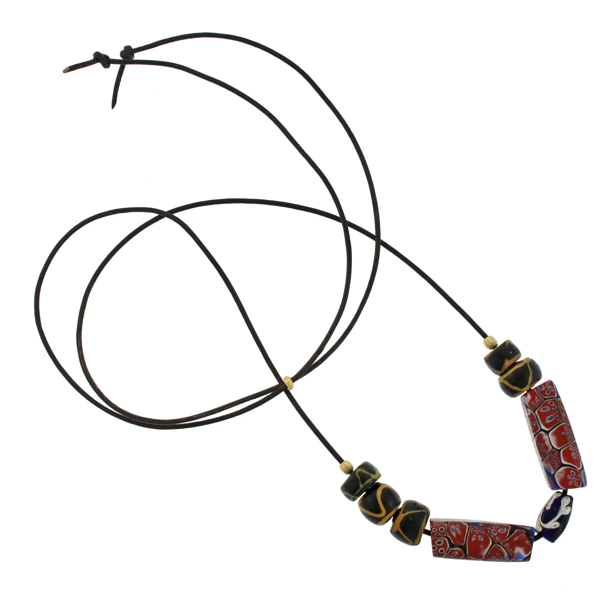 Ancient Multishaped Glass Bead Necklace