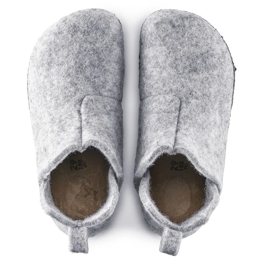 Andermatt - Light Grey Wool Felt Shearling Kids