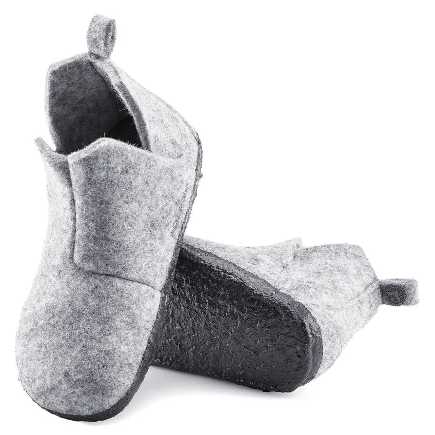 Andermatt - Light Grey Wool Felt Shearling Kids