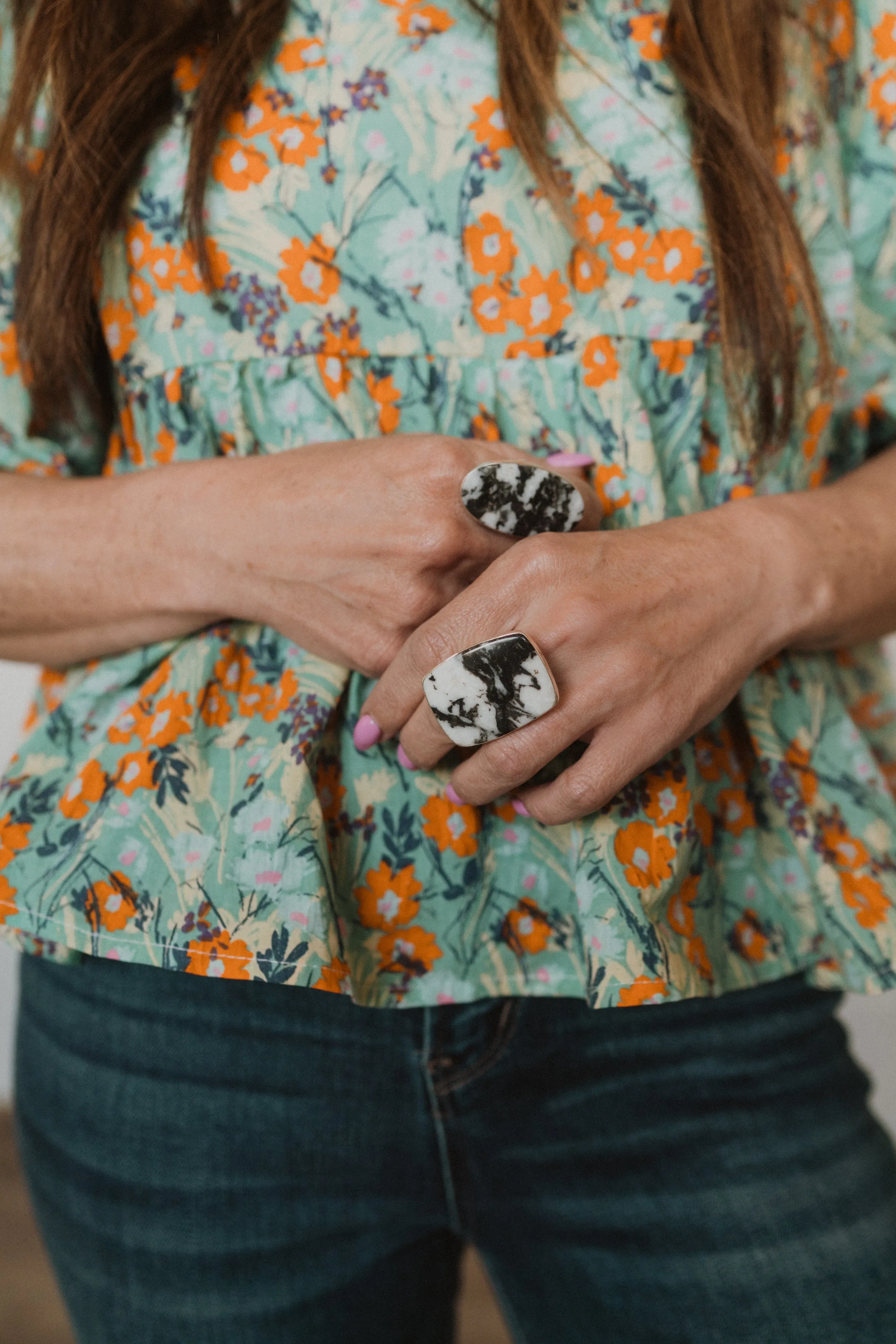 Annalise Ring | Zebra Skin Jasper