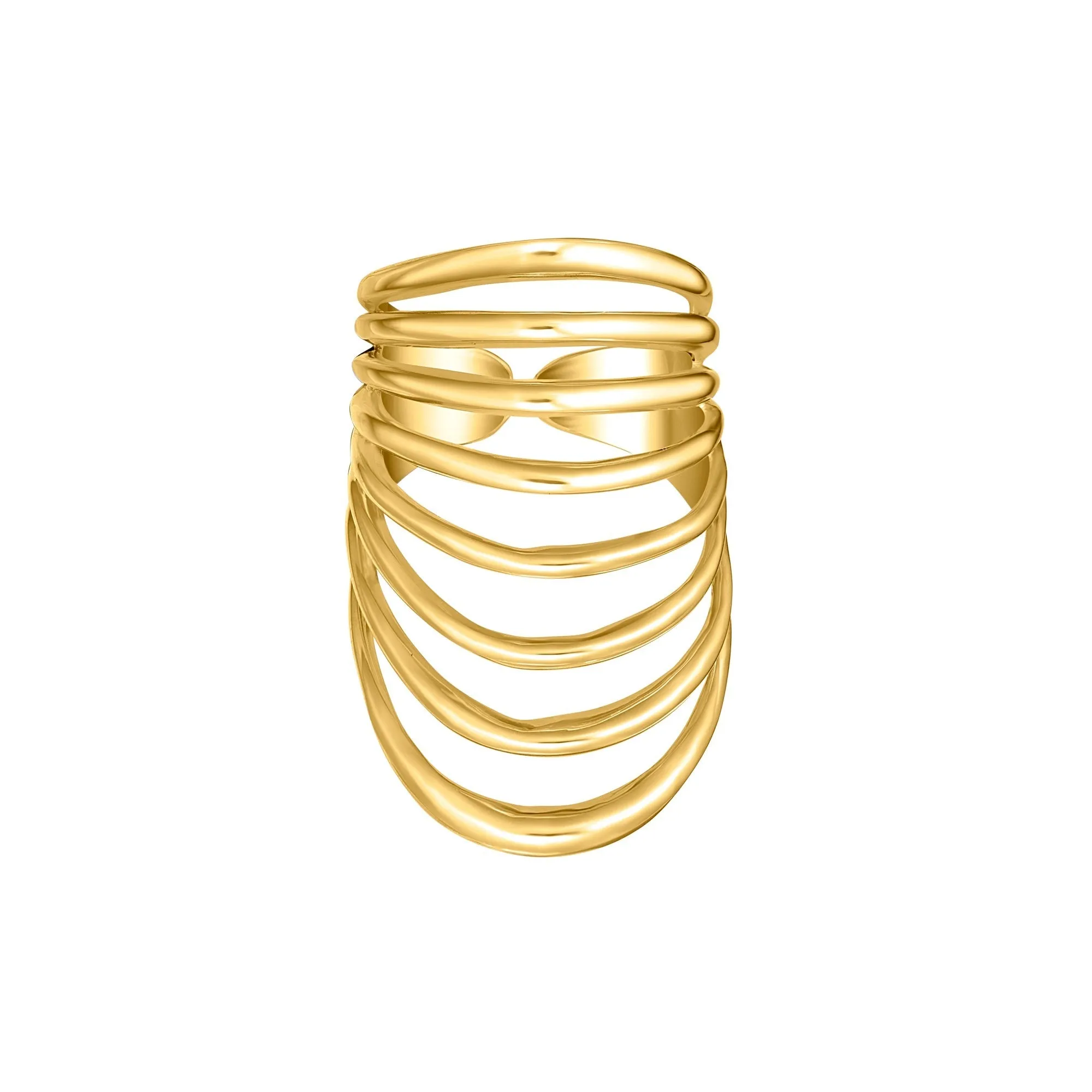 ARMOUR RING 1 gold plated