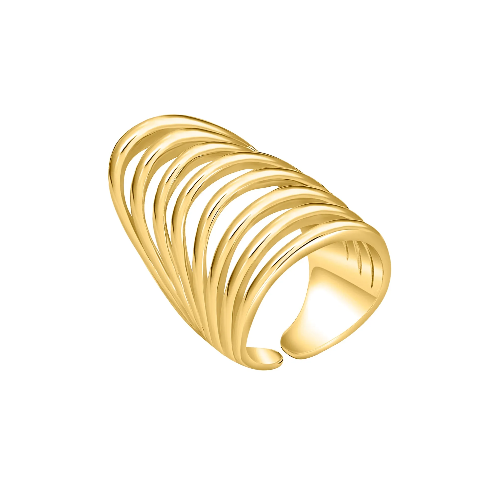 ARMOUR RING 1 gold plated