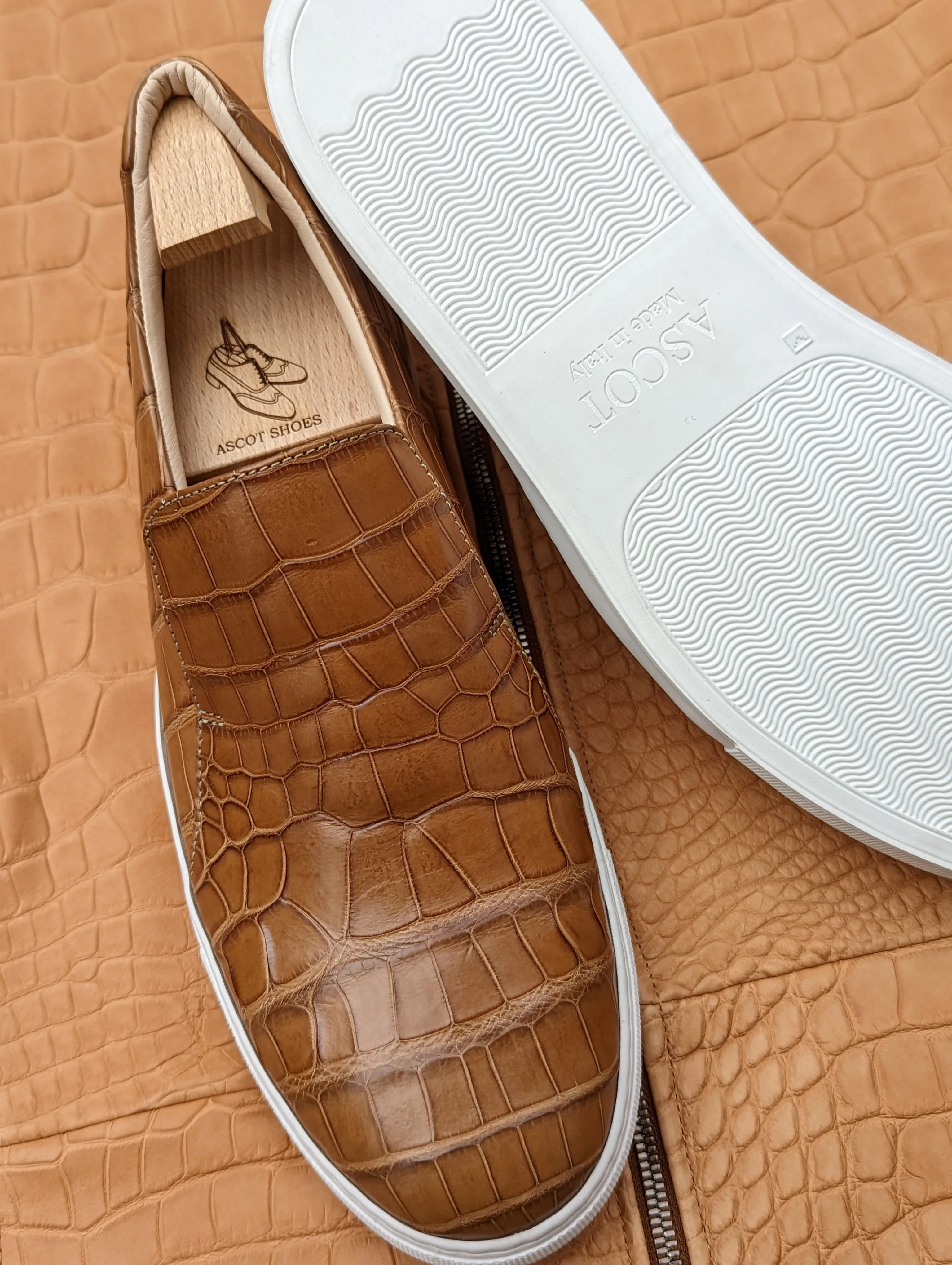 Ascot Ezee - Millenium Tan Crocodile