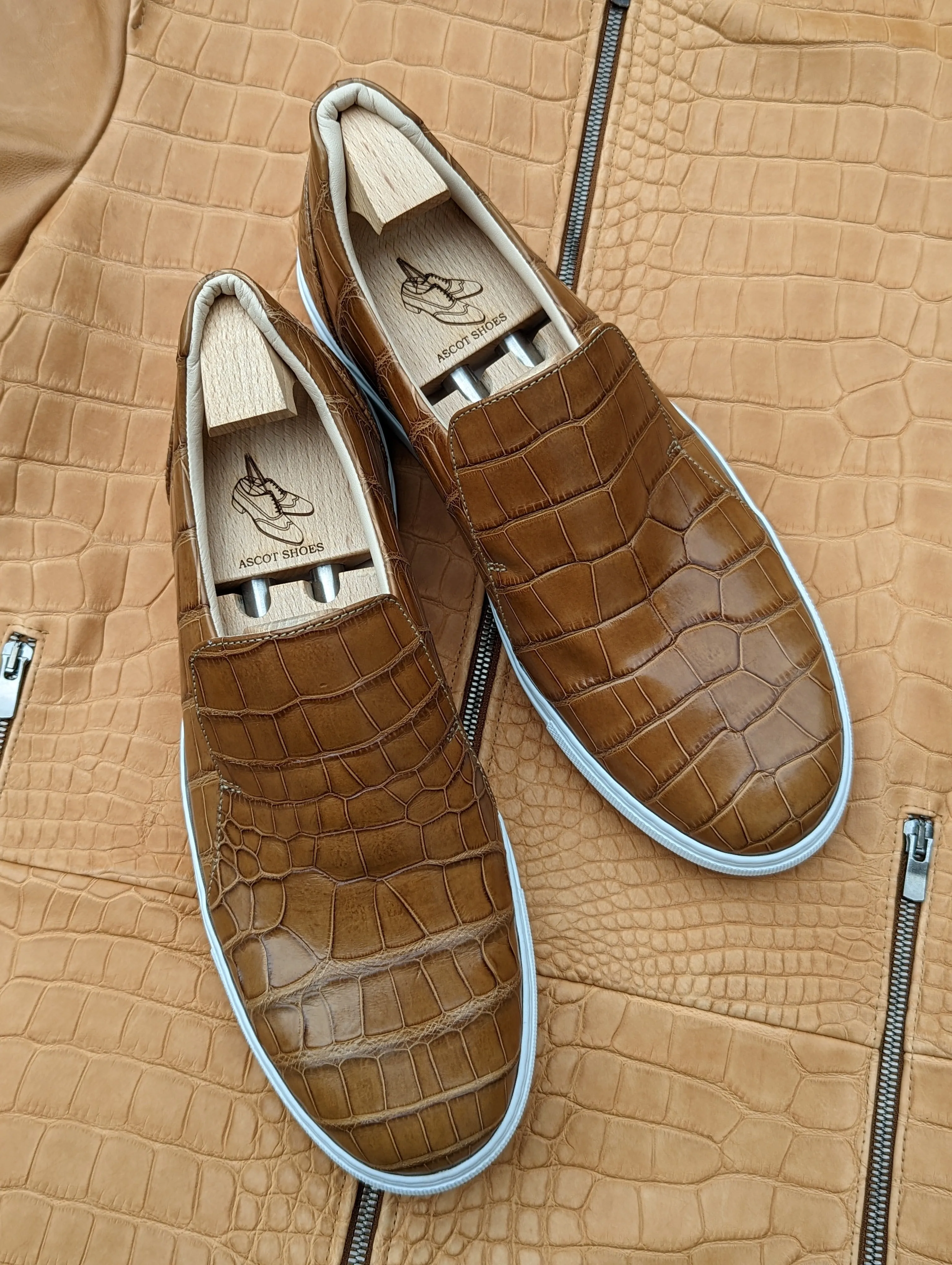 Ascot Ezee - Millenium Tan Crocodile