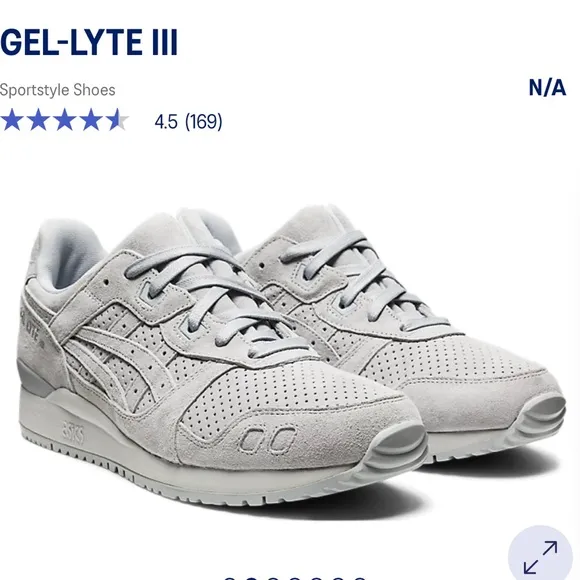 asics gel style 3 plein air size 8 women us gray color