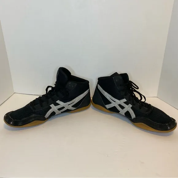 Asics Wrestling Shoes Matflex® 5 (J504N) Black and Light Gray Men’s Size 12