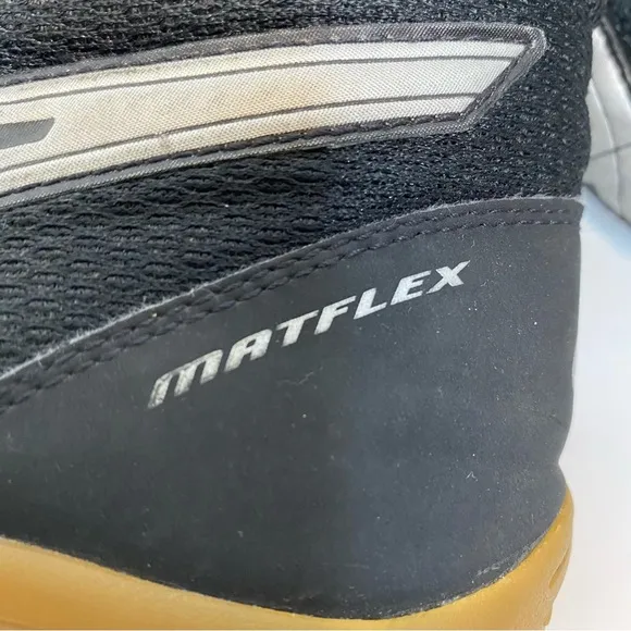 Asics Wrestling Shoes Matflex® 5 (J504N) Black and Light Gray Men’s Size 12